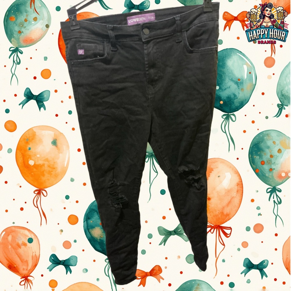 Love Gen Black Jeans Size 7/28 Women’s Pre Owned
